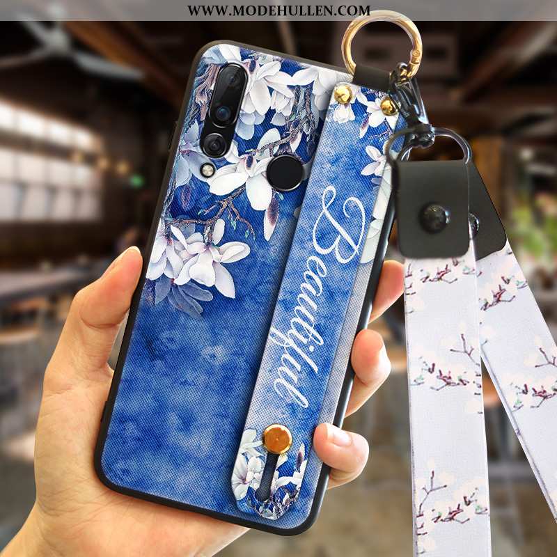 Hülle Huawei P30 Lite Xl Trend Silikon Anti-sturz Case Blau Persönlichkeit