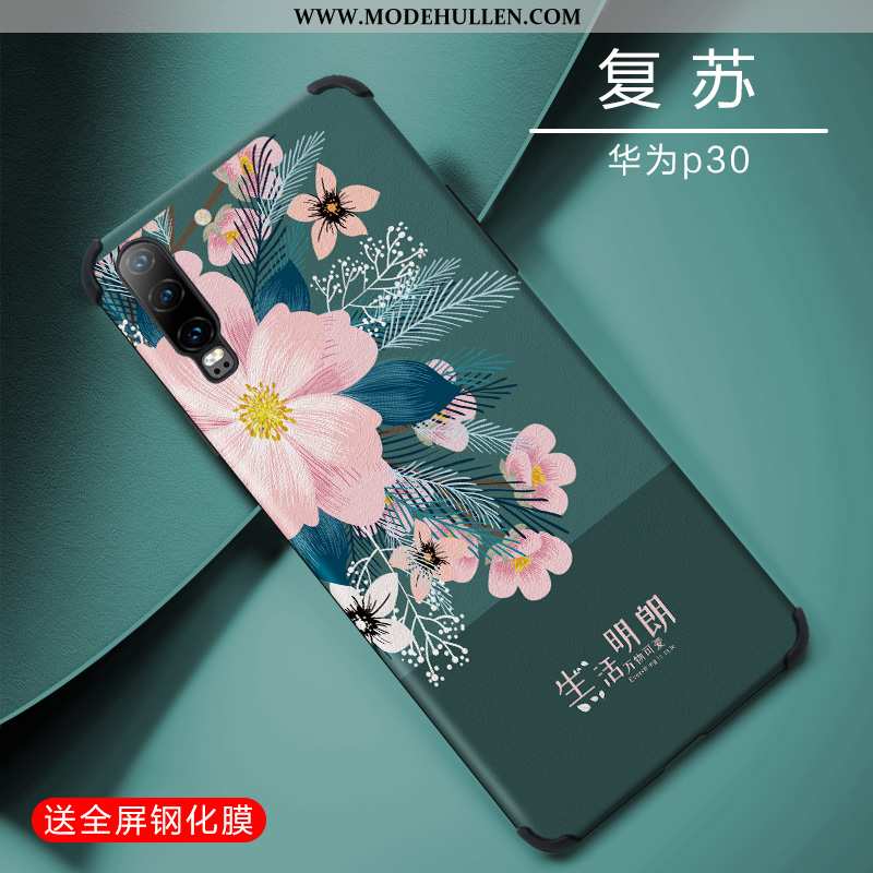 Hülle Huawei P30 Nette Trend High-end Blau Handy Netto Rot Weiche