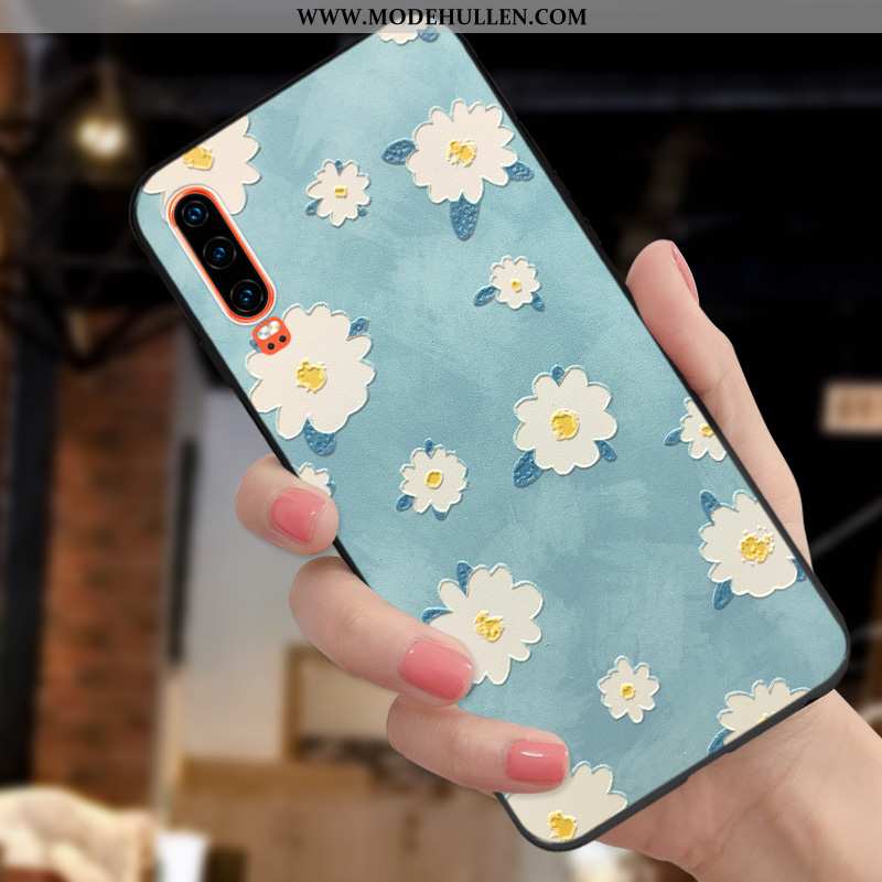 Hülle Huawei P30 Persönlichkeit Kreativ Mode Prägung Case Mini Rote