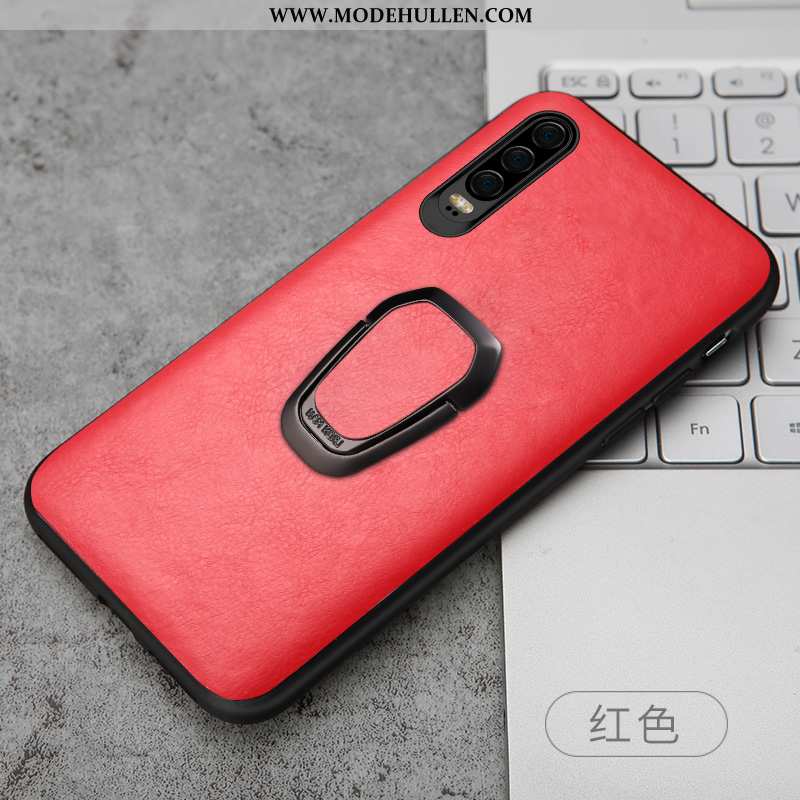 Hülle Huawei P30 Persönlichkeit Kreativ Trend Case Neu Leder Kuh Braun