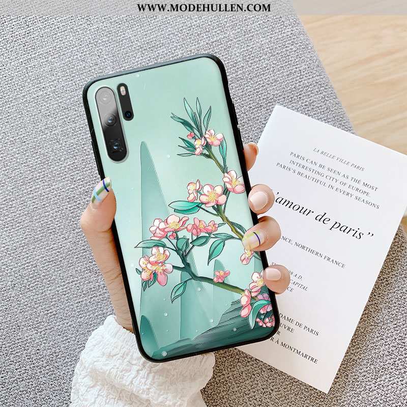 Hülle Huawei P30 Pro Silikon Schutz Dreidimensional Case High-end Handy Grün