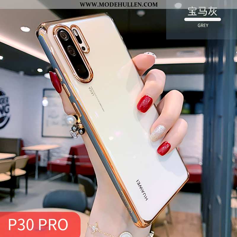 Hülle Huawei P30 Pro Super Weiche Orange Silikon Transparent Alles Inklusive Weiß Weiße