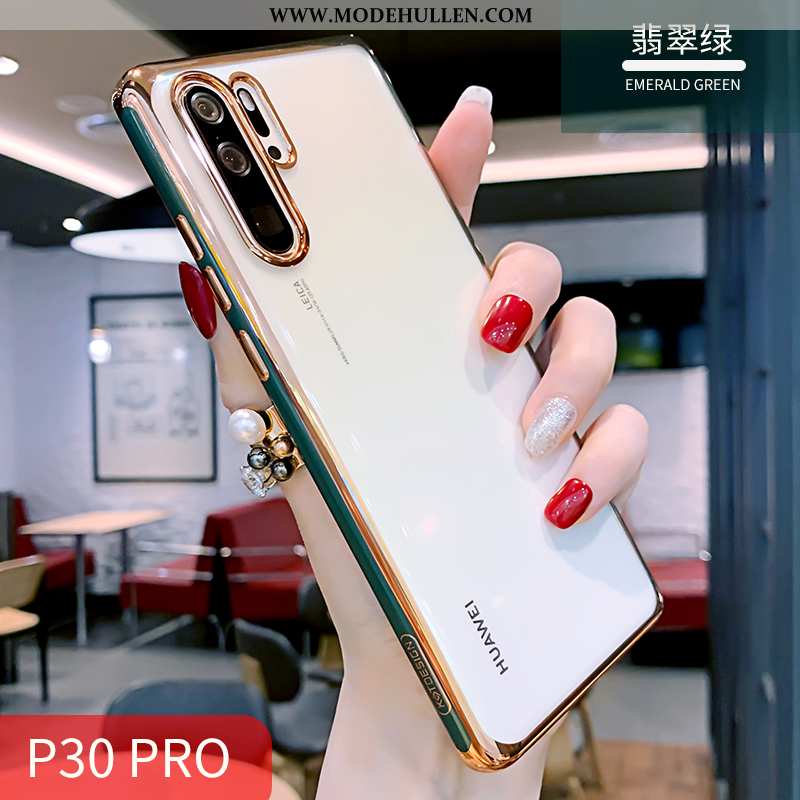 Hülle Huawei P30 Pro Super Weiche Orange Silikon Transparent Alles Inklusive Weiß Weiße