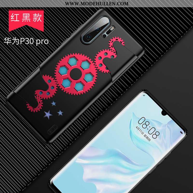 Hülle Huawei P30 Pro Weiche Dünne Stern Leichtgewicht Europa Trend Netto Rot Schwarz