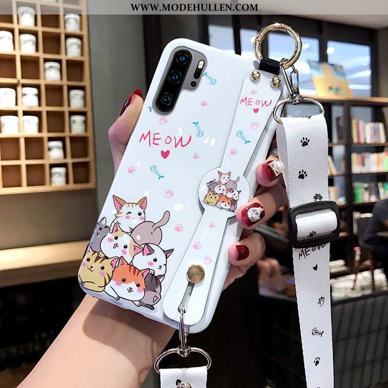 Hülle Huawei P30 Pro Weiche Silikon Anti-sturz Case Handy Schutz Reinweiß