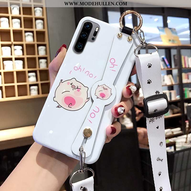 Hülle Huawei P30 Pro Weiche Silikon Anti-sturz Case Handy Schutz Reinweiß