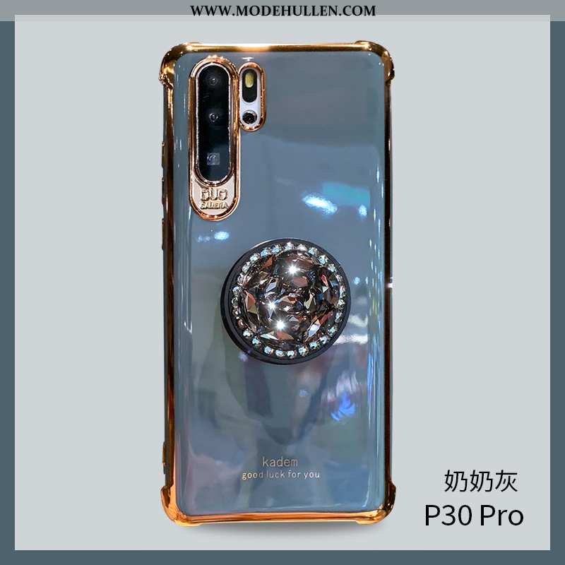 Hülle Huawei P30 Pro Weiche Silikon Schutz Rosa Anti-sturz High-end Weiß Weiße