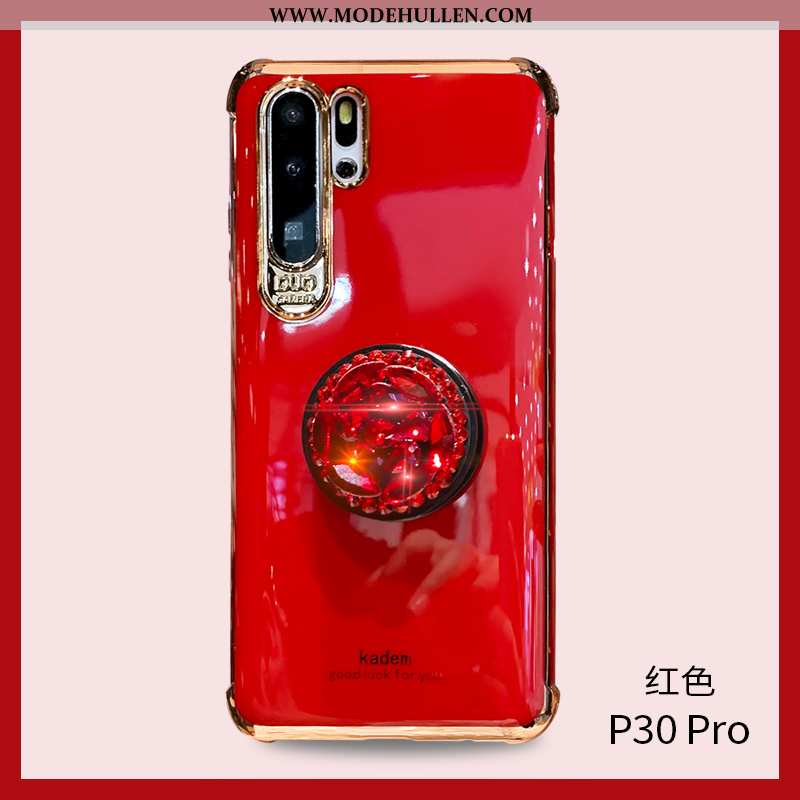 Hülle Huawei P30 Pro Weiche Silikon Schutz Rosa Anti-sturz High-end Weiß Weiße