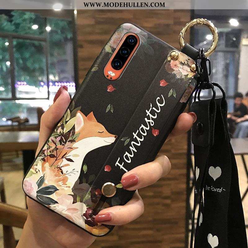 Hülle Huawei P30 Trend Weiche Frisch Blumen Case Handy Weiße