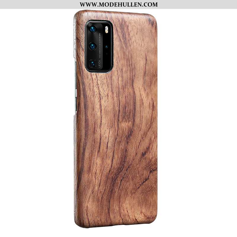 Hülle Huawei P40 Aus Holz Super Schutz Fühlen Qualität Dünne Handy Braun