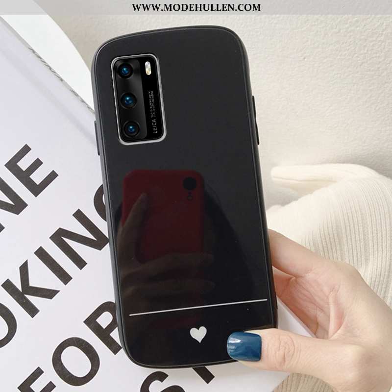 Hülle Huawei P40 Glas Schutz Liebe Handy Case Grün