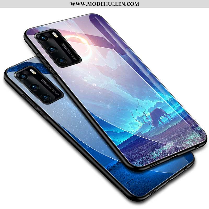 Hülle Huawei P40 Kreativ Trend Super Alles Inklusive Handy Glas Lila