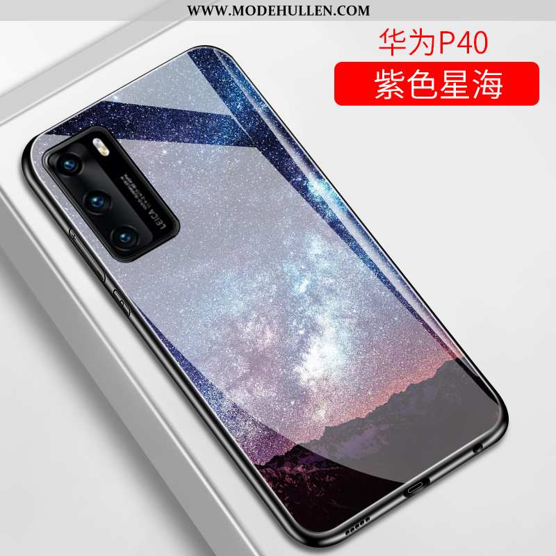 Hülle Huawei P40 Kreativ Trend Super Alles Inklusive Handy Glas Lila