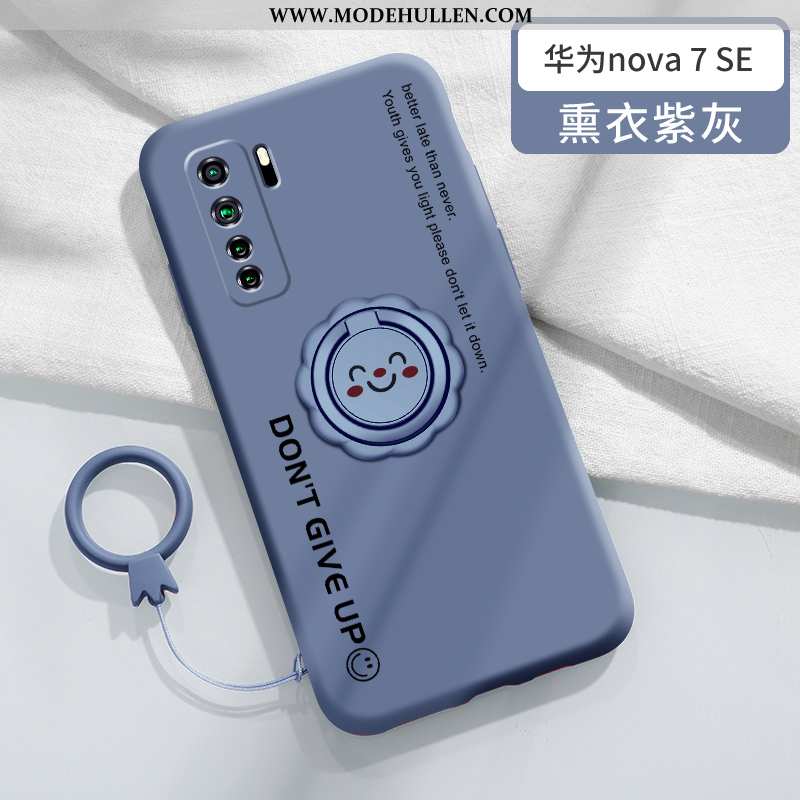 Hülle Huawei P40 Lite 5g Dünne Silikon Alles Inklusive Weiche Schutz Smiley Blau