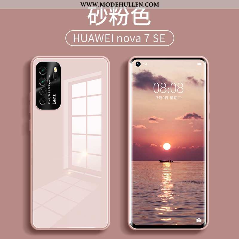 Hülle Huawei P40 Lite 5g Glas Super Handy Rosa High-end Anti-sturz Grün