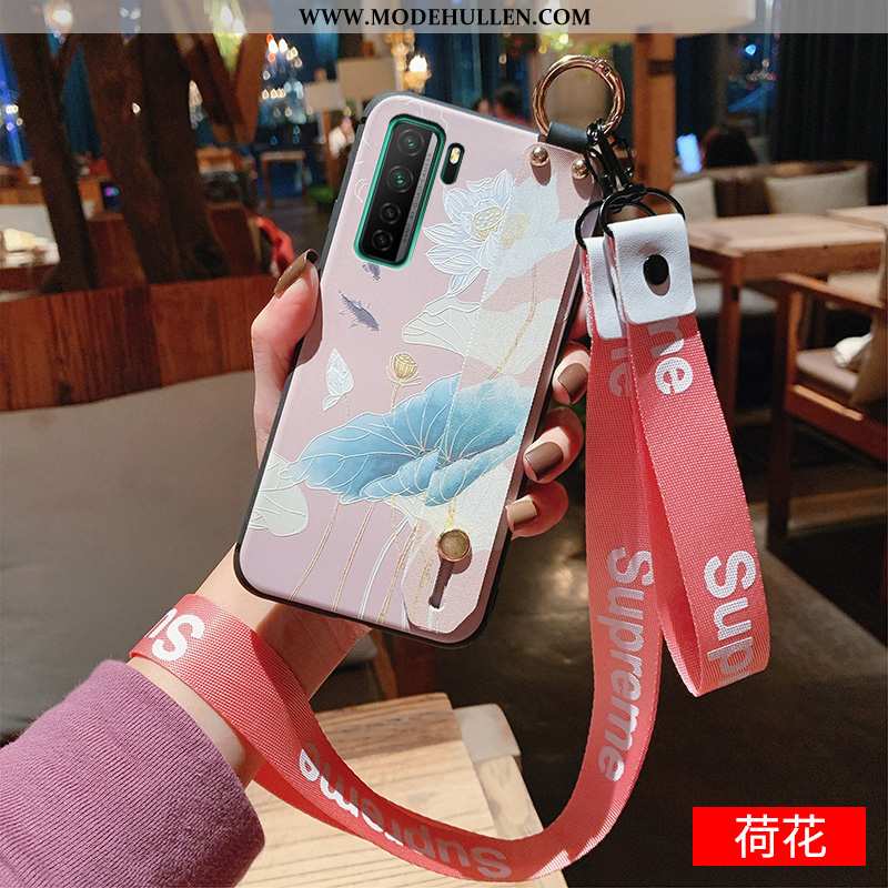 Hülle Huawei P40 Lite 5g Hängende Verzierungen Prägung Schutz Halterung Chinesische Art Anti-sturz W