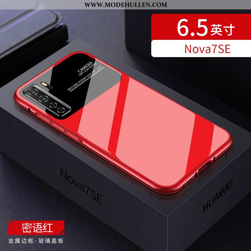 Hülle Huawei P40 Lite 5g Metall Schutz Alles Inklusive Case Liebhaber Netto Rot Handy Rote