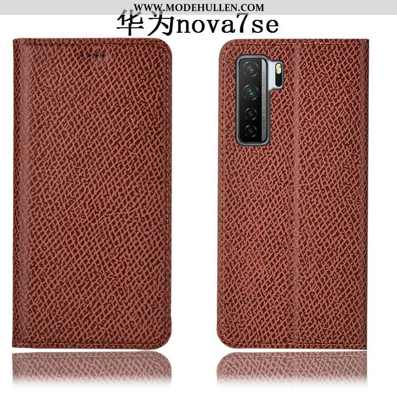 Hülle Huawei P40 Lite 5g Muster Schutz Mesh Alles Inklusive Rot Lederhülle Rote