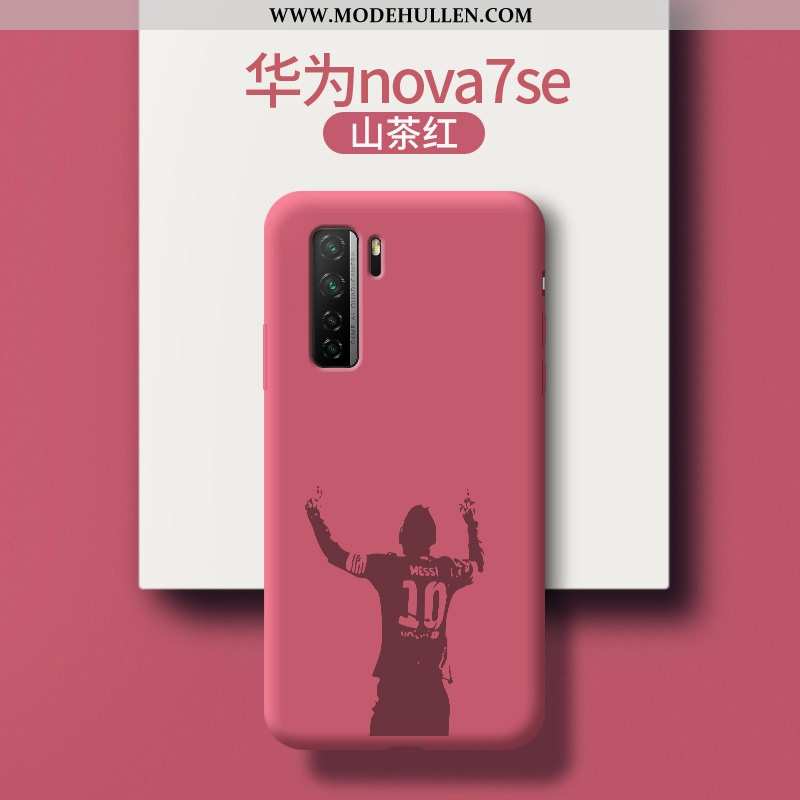 Hülle Huawei P40 Lite 5g Super Weiche Case Neu Handy Silikon Anti-sturz Rote