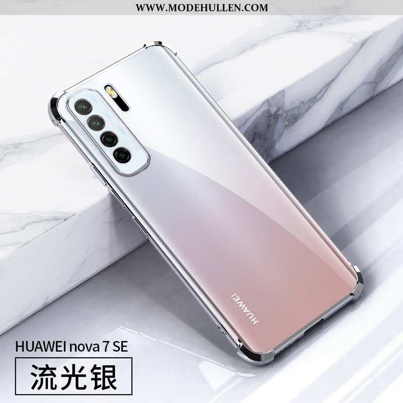 Hülle Huawei P40 Lite 5g Transparent Super Alles Inklusive Überzug Weiche Dünne Silikon Rote