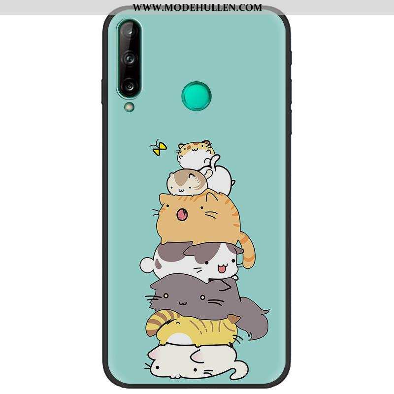 Hülle Huawei P40 Lite E Karikatur Weiche Handy Pu Kreativ Schwarz Weiße