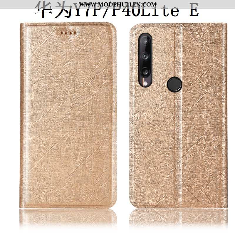 Hülle Huawei P40 Lite E Lederhülle Schutz Folio Case Gold Alles Inklusive Anti-sturz