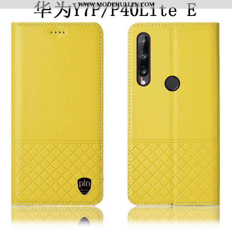 Hülle Huawei P40 Lite E Lederhülle Schutz Kariert Alles Inklusive Handy Case Rote