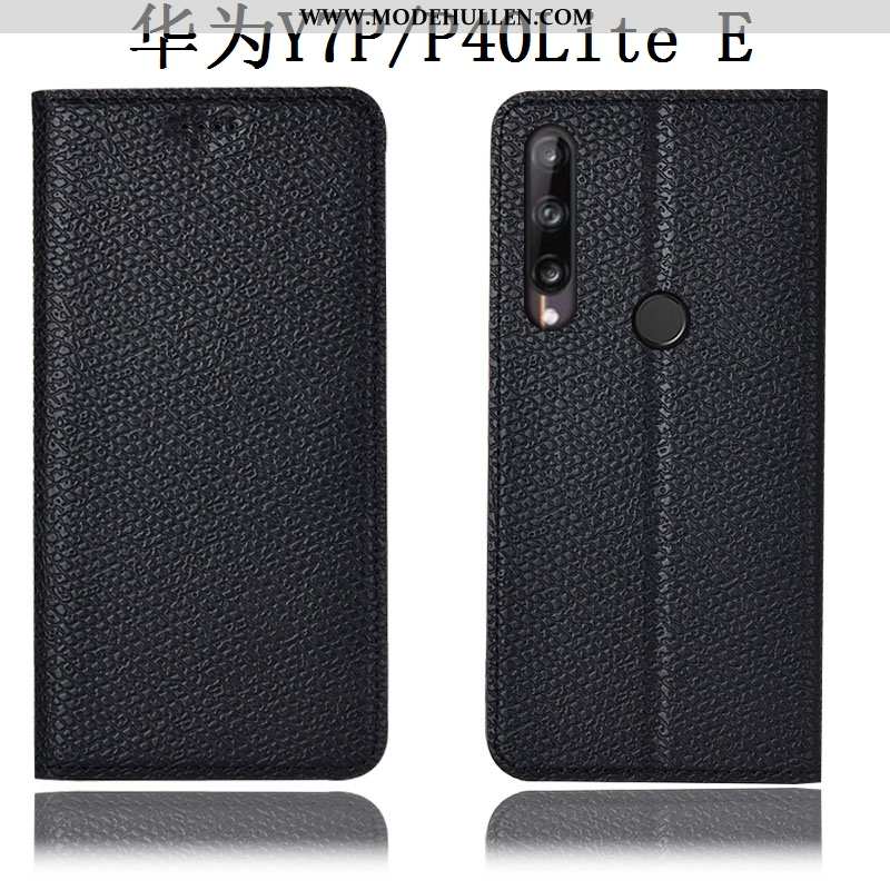 Hülle Huawei P40 Lite E Muster Schutz Alles Inklusive Anti-sturz Folio Case Handy Dunkelblau