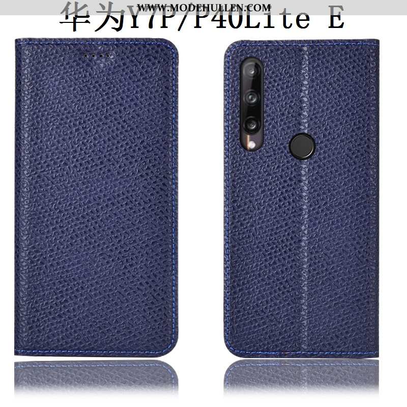 Hülle Huawei P40 Lite E Muster Schutz Alles Inklusive Anti-sturz Folio Case Handy Dunkelblau