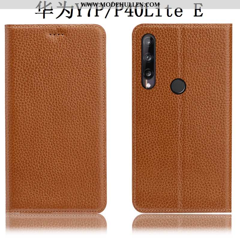 Hülle Huawei P40 Lite E Muster Schutz Alles Inklusive Handy Folio Case Braun