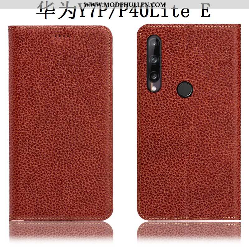 Hülle Huawei P40 Lite E Muster Schutz Alles Inklusive Handy Folio Case Braun