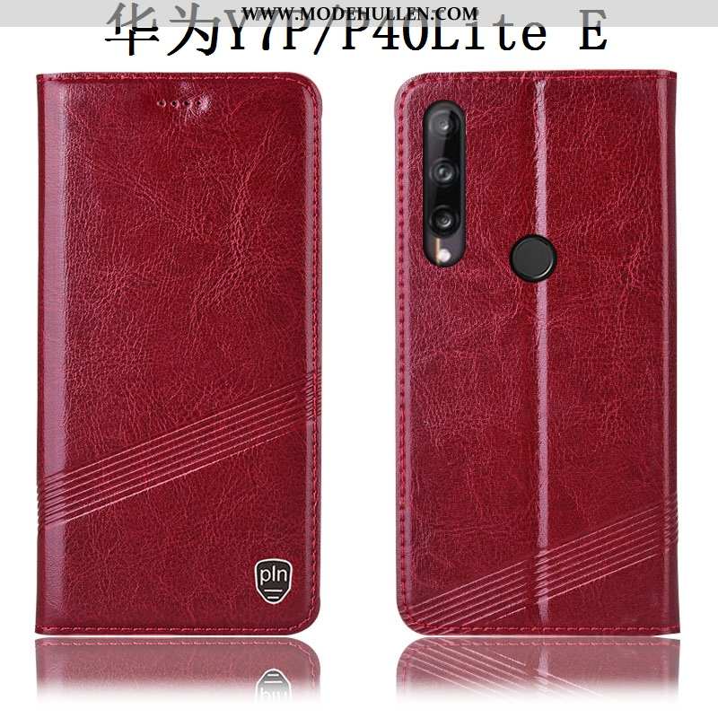 Hülle Huawei P40 Lite E Muster Schutz Schwarz Anti-sturz Folio Case Alles Inklusive