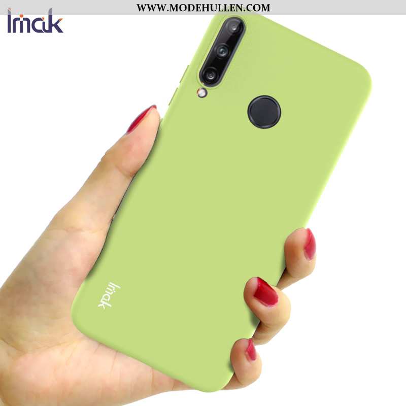 Hülle Huawei P40 Lite E Nubuck Silikon Anti-sturz Dunkelblau Case Schutz Handy