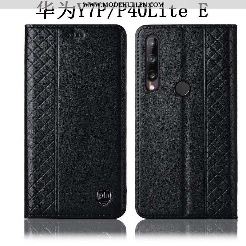 Hülle Huawei P40 Lite E Schutz Lederhülle Folio Case Handy Gelb Gelbe