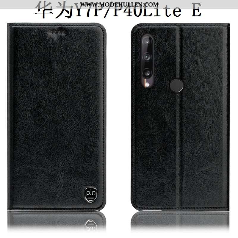 Hülle Huawei P40 Lite E Schutz Lederhülle Grau Folio Case Alles Inklusive