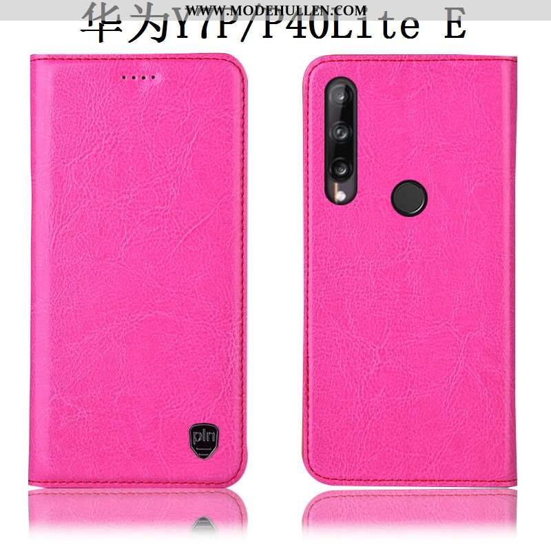 Hülle Huawei P40 Lite E Schutz Lederhülle Grau Folio Case Alles Inklusive