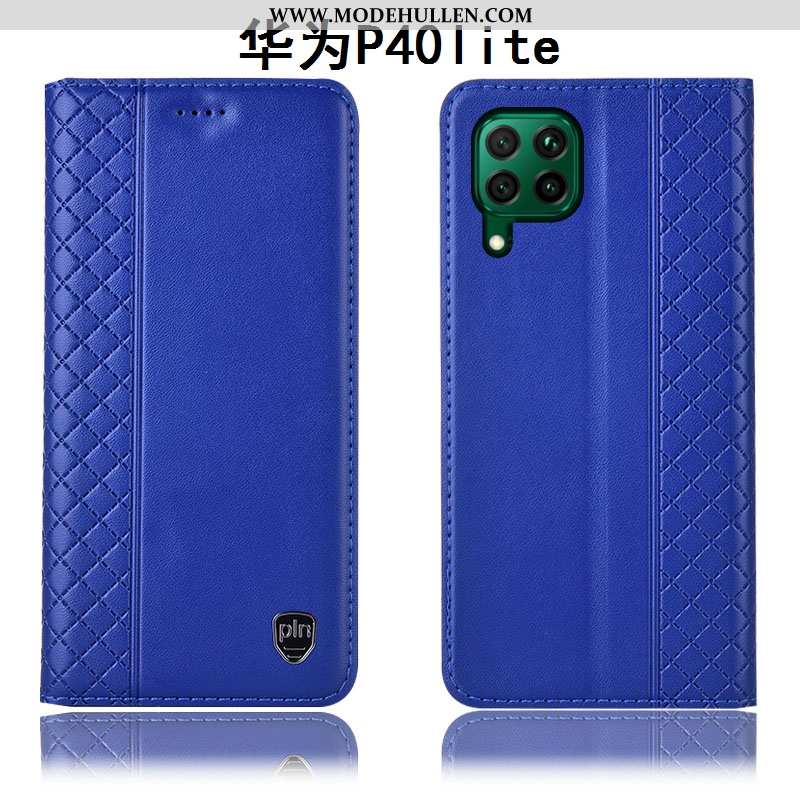 Hülle Huawei P40 Lite Schutz Lederhülle Alles Inklusive Gelb Case Anti-sturz Handy Gelbe