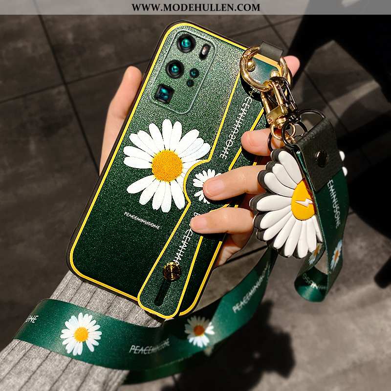 Hülle Huawei P40 Pro Hängende Verzierungen Persönlichkeit Chrysanthemes Dünne Super Anti-sturz Lila