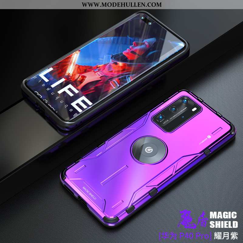 Hülle Huawei P40 Pro Schutz Silikon Alles Inklusive Handy Anti-sturz Case Lila