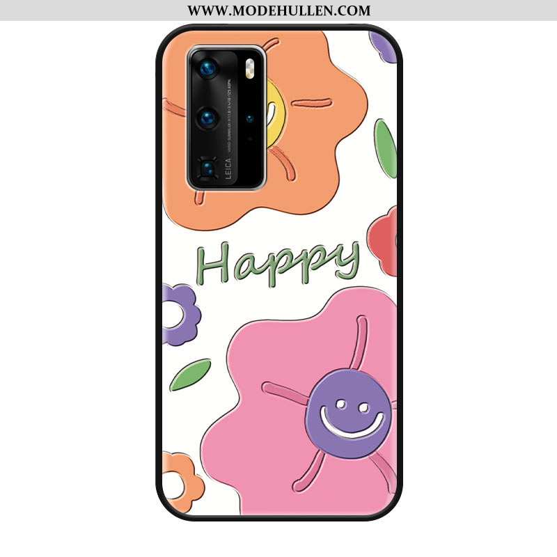 Hülle Huawei P40 Pro Silikon Schutz Frisch Weiche Case Mini Nette Rosa