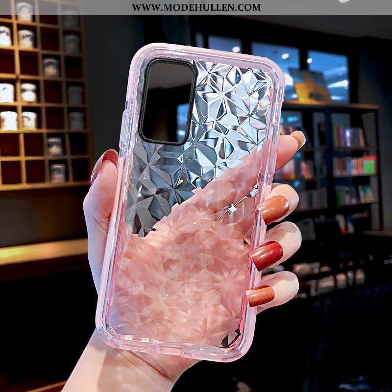 Hülle Huawei P40 Pro Transparent Trend Anti-sturz Weiche Alles Inklusive Silikon Rosa