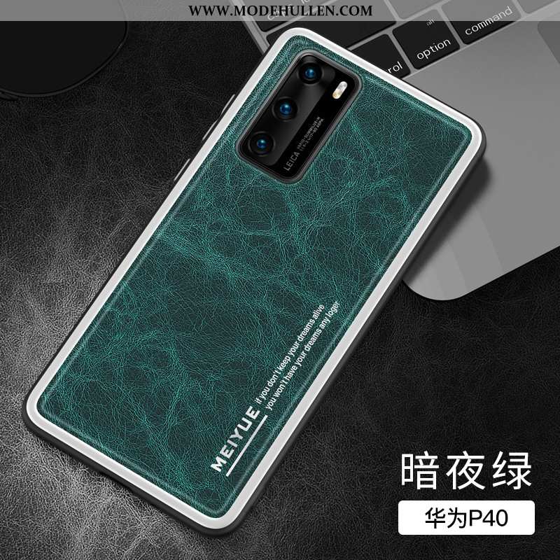 Hülle Huawei P40 Super Weiche Alles Inklusive Case Dunkelblau Silikon Neu