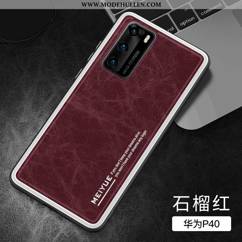 Hülle Huawei P40 Super Weiche Alles Inklusive Case Dunkelblau Silikon Neu