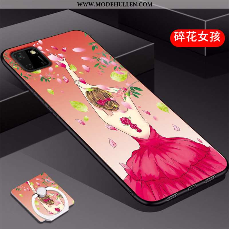 Hülle Huawei Y5p Kreativ Anti-sturz Netto Rot Silikonschutzmodepersönlichkeitsuperweichedünne Liebha