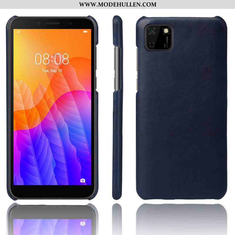 Hülle Huawei Y5p Lederhülle Leder Qualität Case Schutz Handy Braun