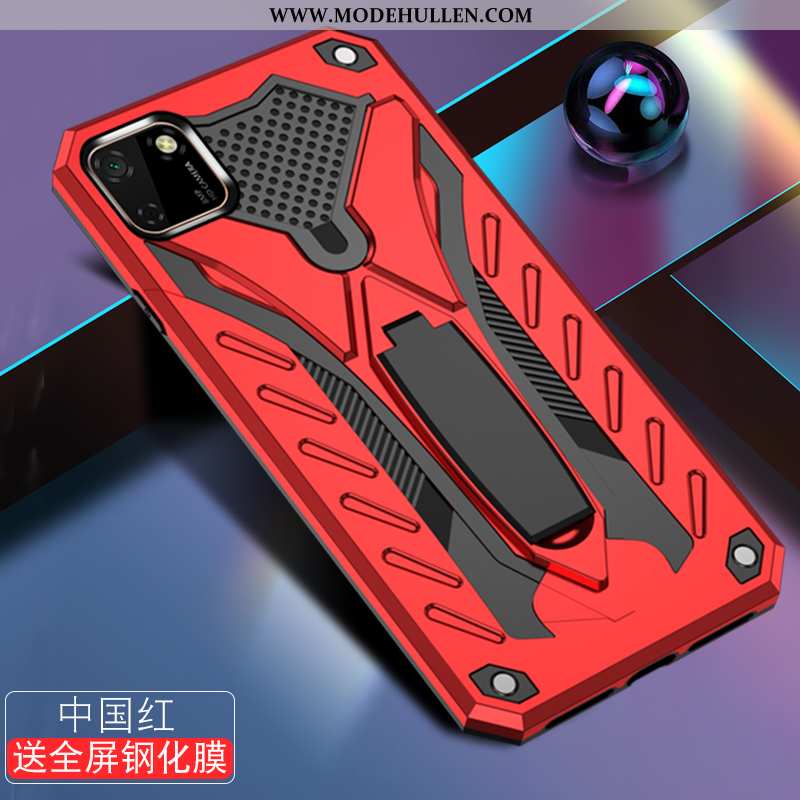 Hülle Huawei Y5p Mode Persönlichkeit Kreativ Netto Rot Anti-sturz Schutz Hintere Abdeckung Schwarz