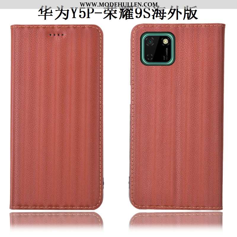 Hülle Huawei Y5p Schutz Muster Farbverlauf Handy Anti-sturz Folio Lila