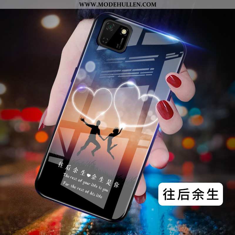 Hülle Huawei Y5p Trend Schutz Karikatur Kreativ Netto Rot Mode Handy Blau