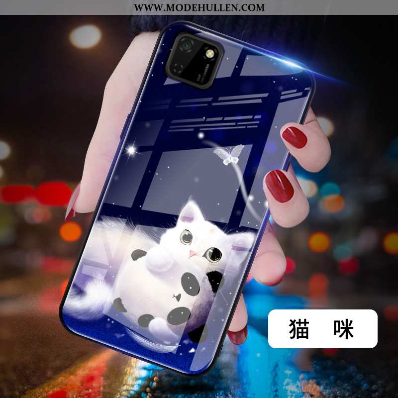 Hülle Huawei Y5p Trend Schutz Karikatur Kreativ Netto Rot Mode Handy Blau