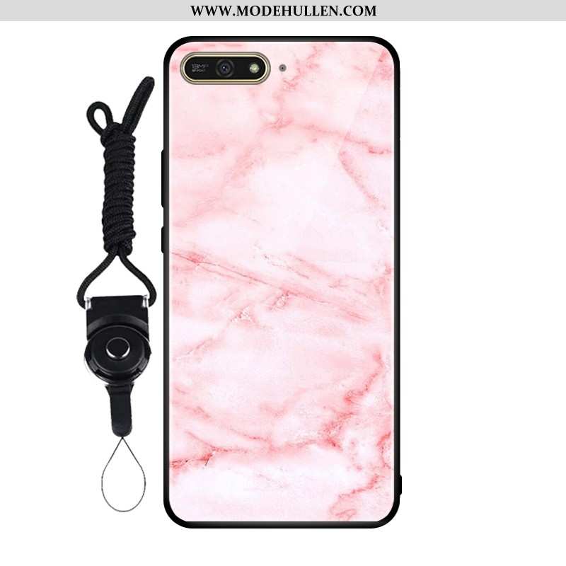 Hülle Huawei Y6 2020 Glas Schutz Rosa Case 2020 Temperieren Handy